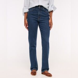 Abercrombie Curve Love High Rise Straight Jean